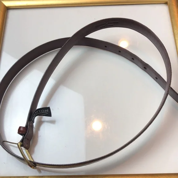 Brighton Men’s Croc Embossed Calfskin on Glove Leather Belt - Picture 8 of 13